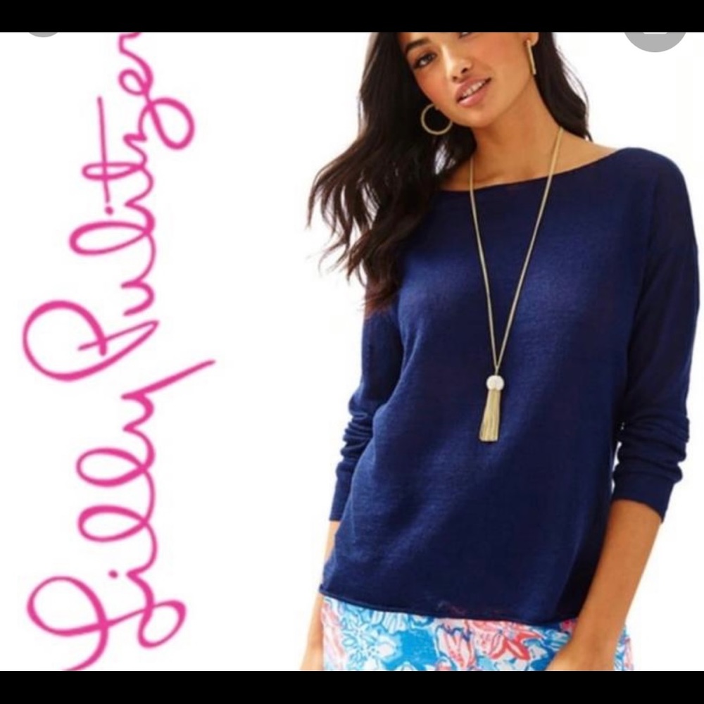 Lilly Pulitzer Alana Sweater True Navy